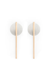 THEO earrings N°1 - two tone