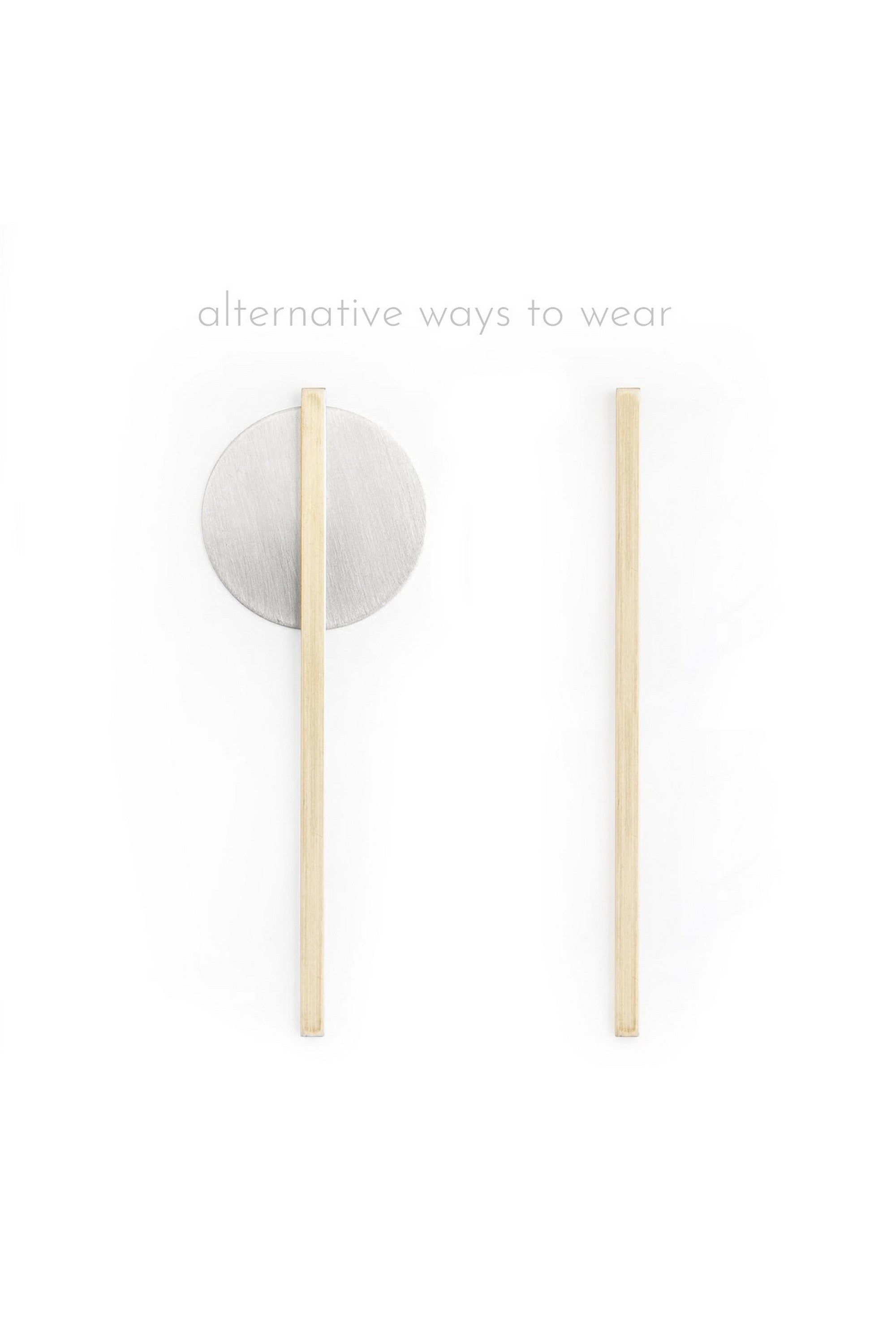THEO earrings N°1 - two tone