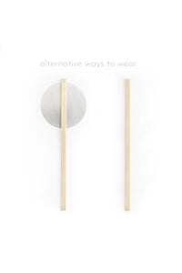 THEO earrings N°1 - two tone