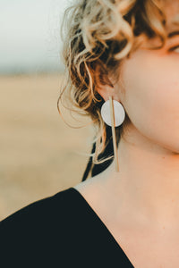 THEO earrings N°1 - two tone