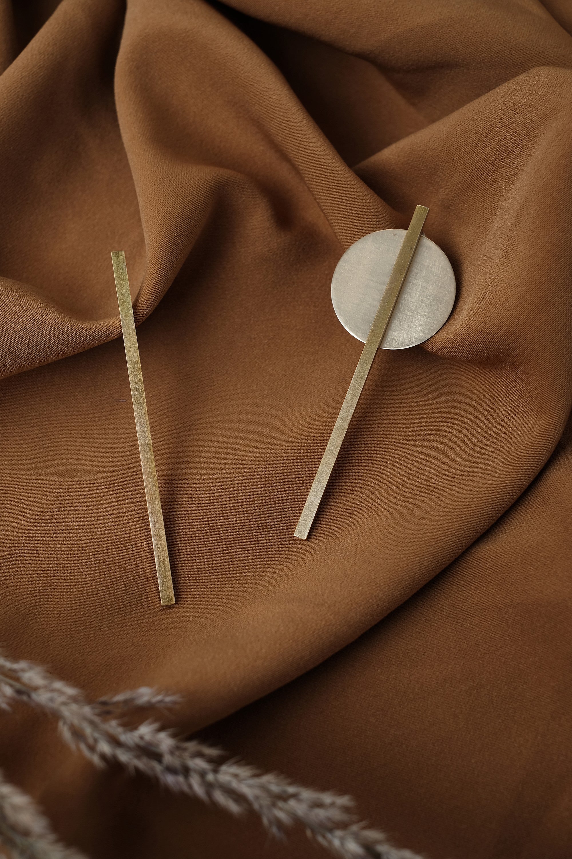 THEO earrings N°1 - two tone