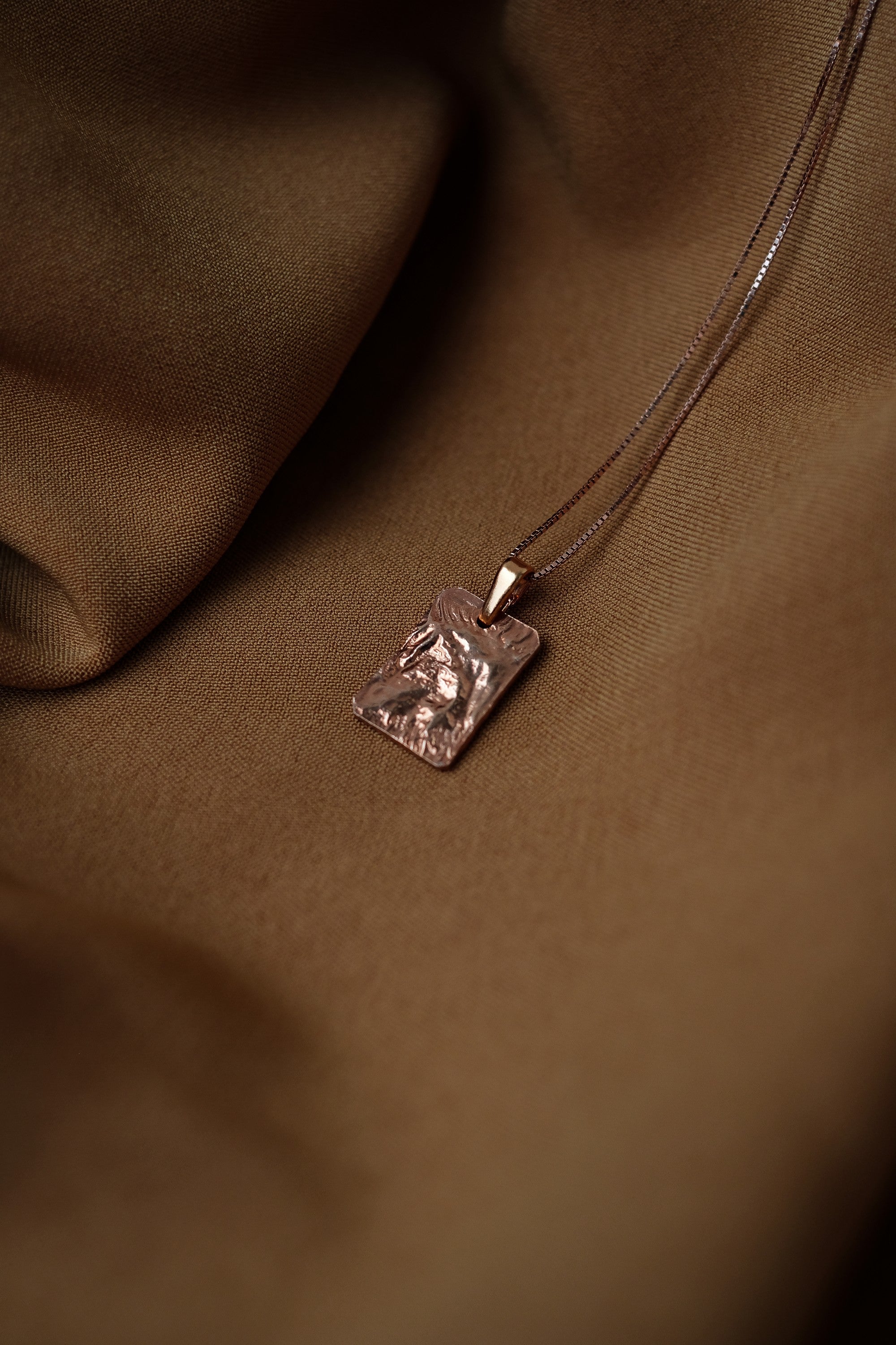 RECTANGULAR CHARM necklace N°3 (L)