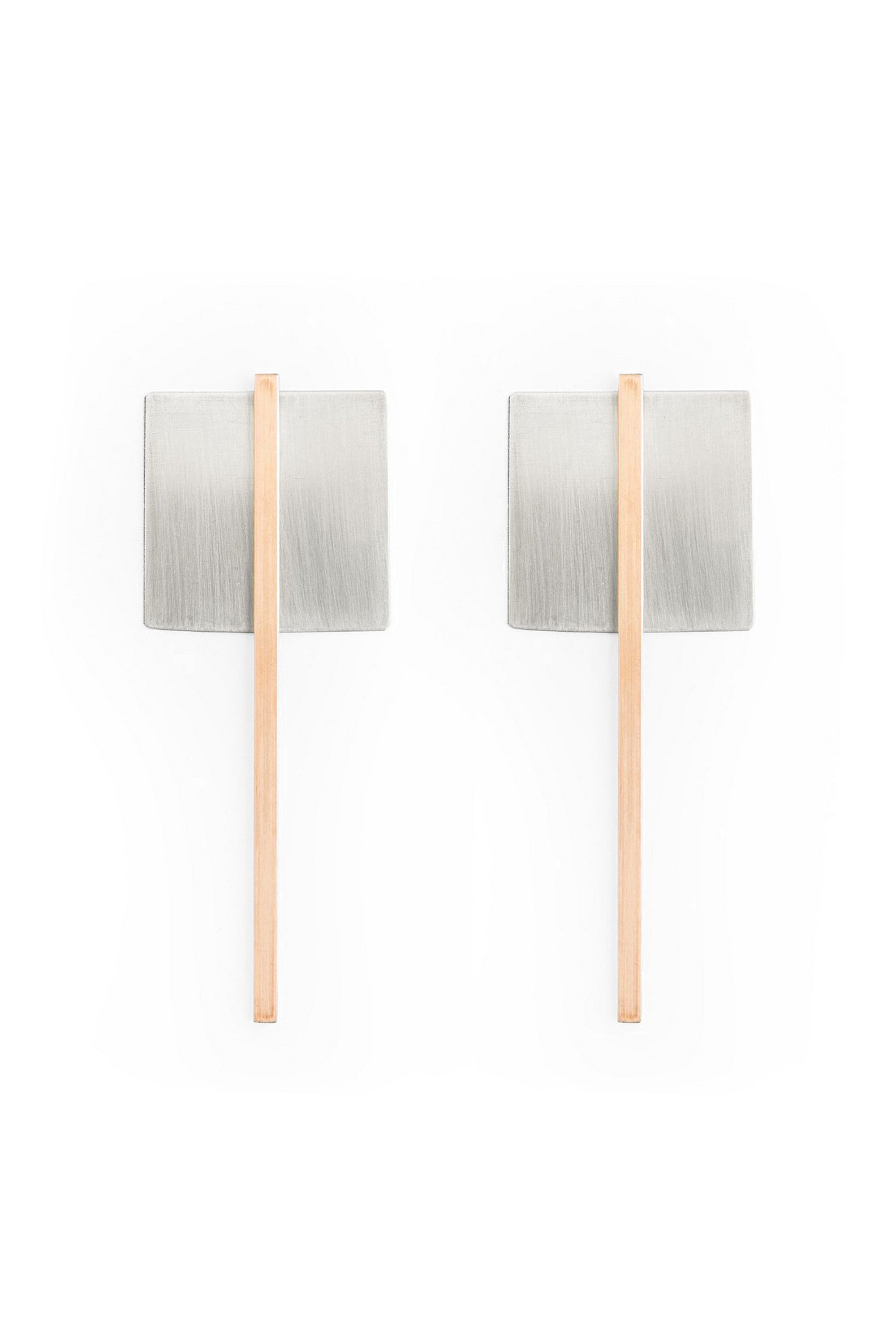 THEO earrings N°2 - two tone