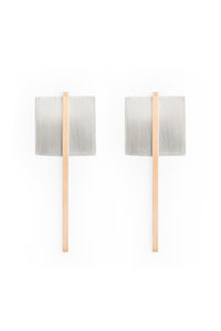 THEO earrings N°2 - two tone