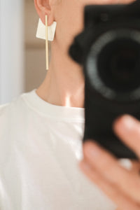 THEO earrings N°2 - two tone