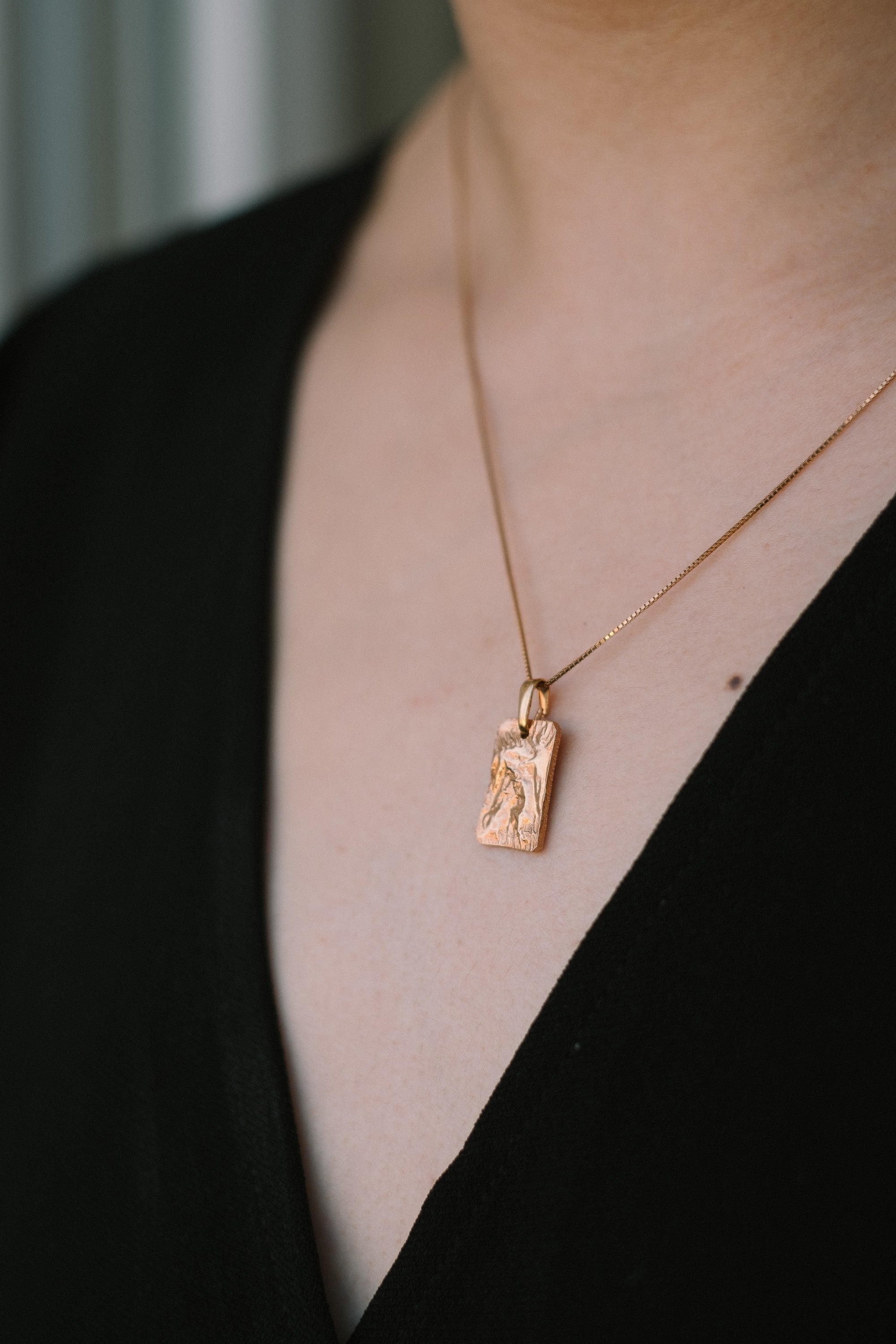 RECTANGULAR CHARM necklace N°3 (L)