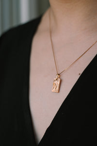 RECTANGULAR CHARM necklace N°3 (L)