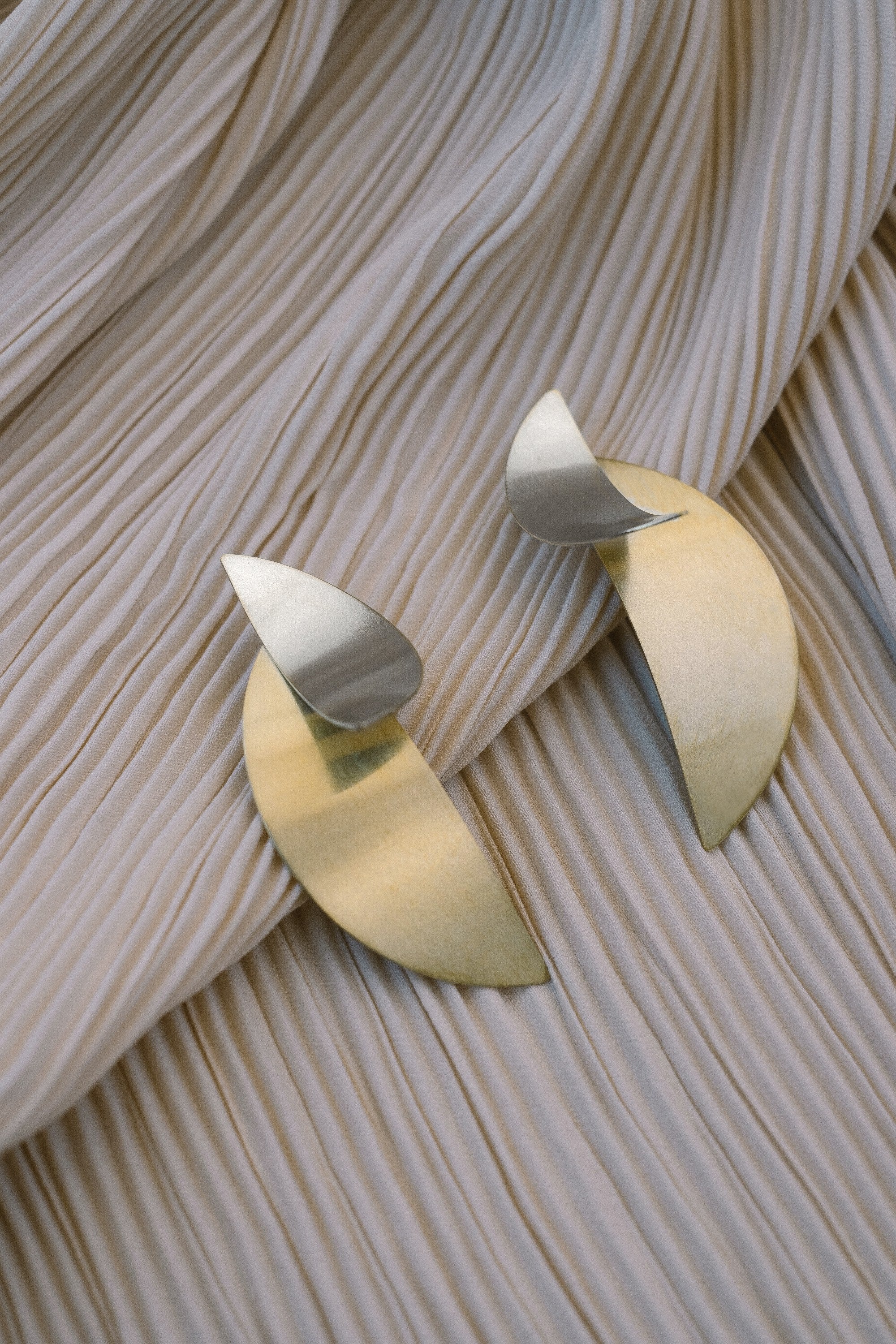 MISTA earrings N°1 - two tone