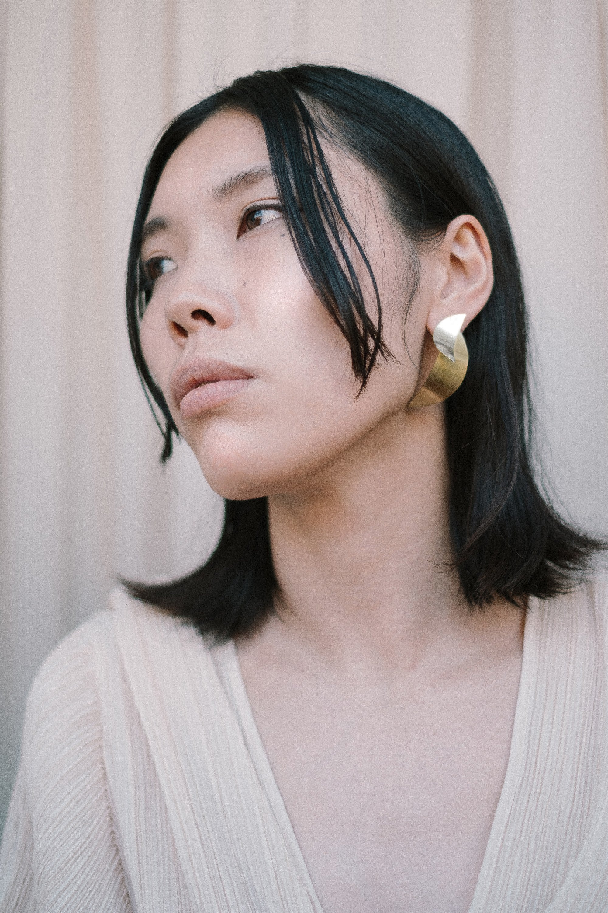MISTA earrings N°1 - two tone