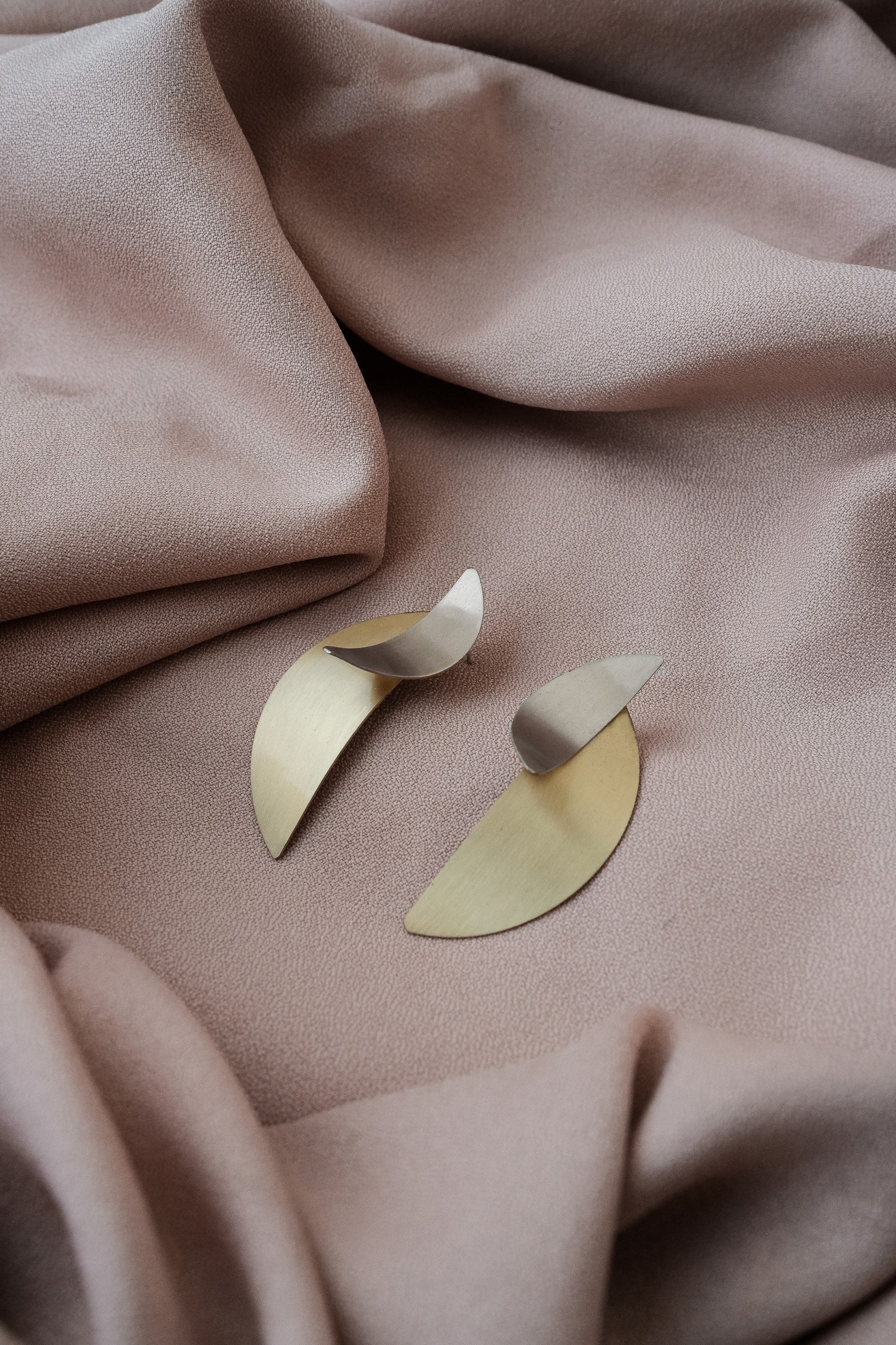 MISTA earrings N°1 - two tone