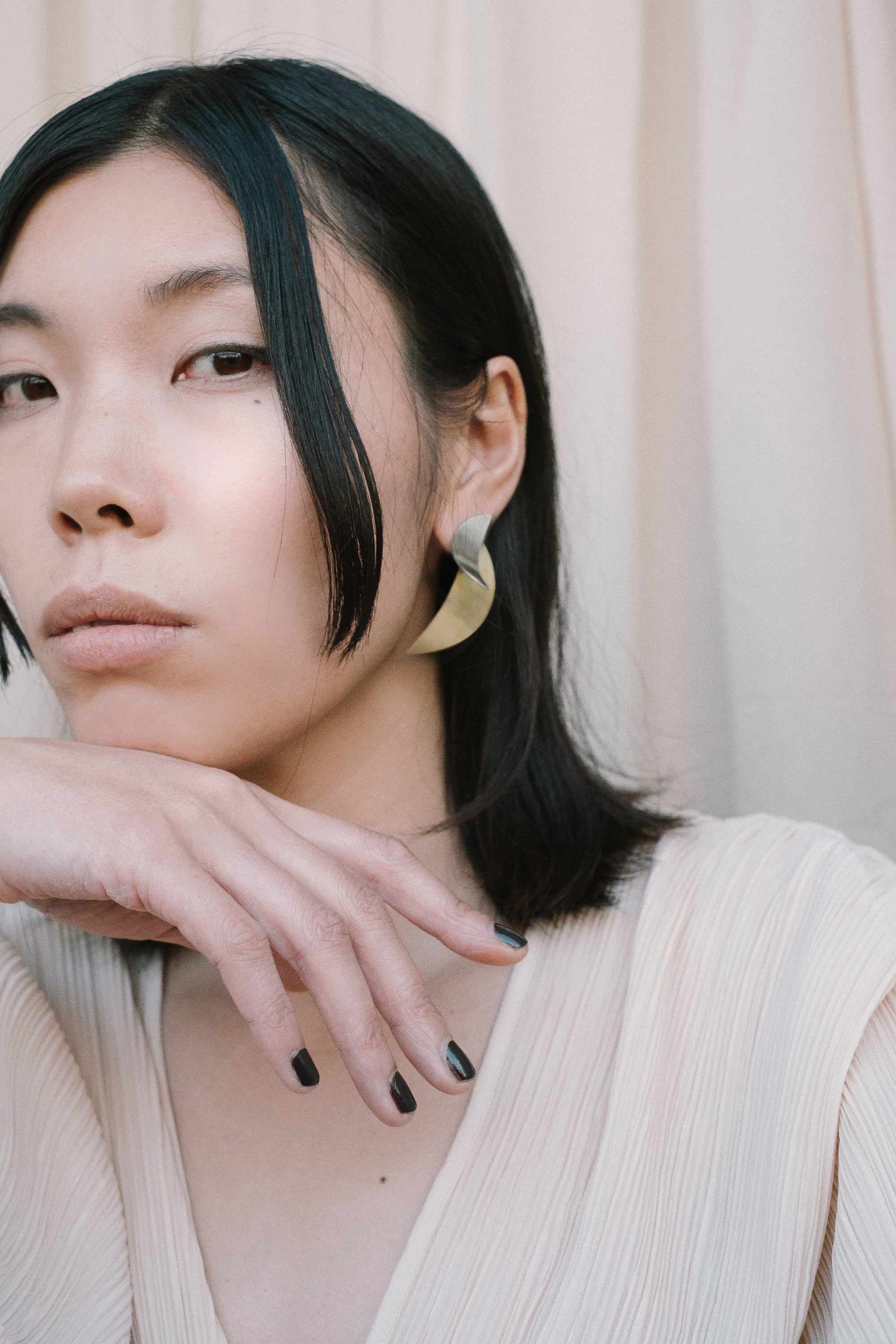 MISTA earrings N°1 - two tone