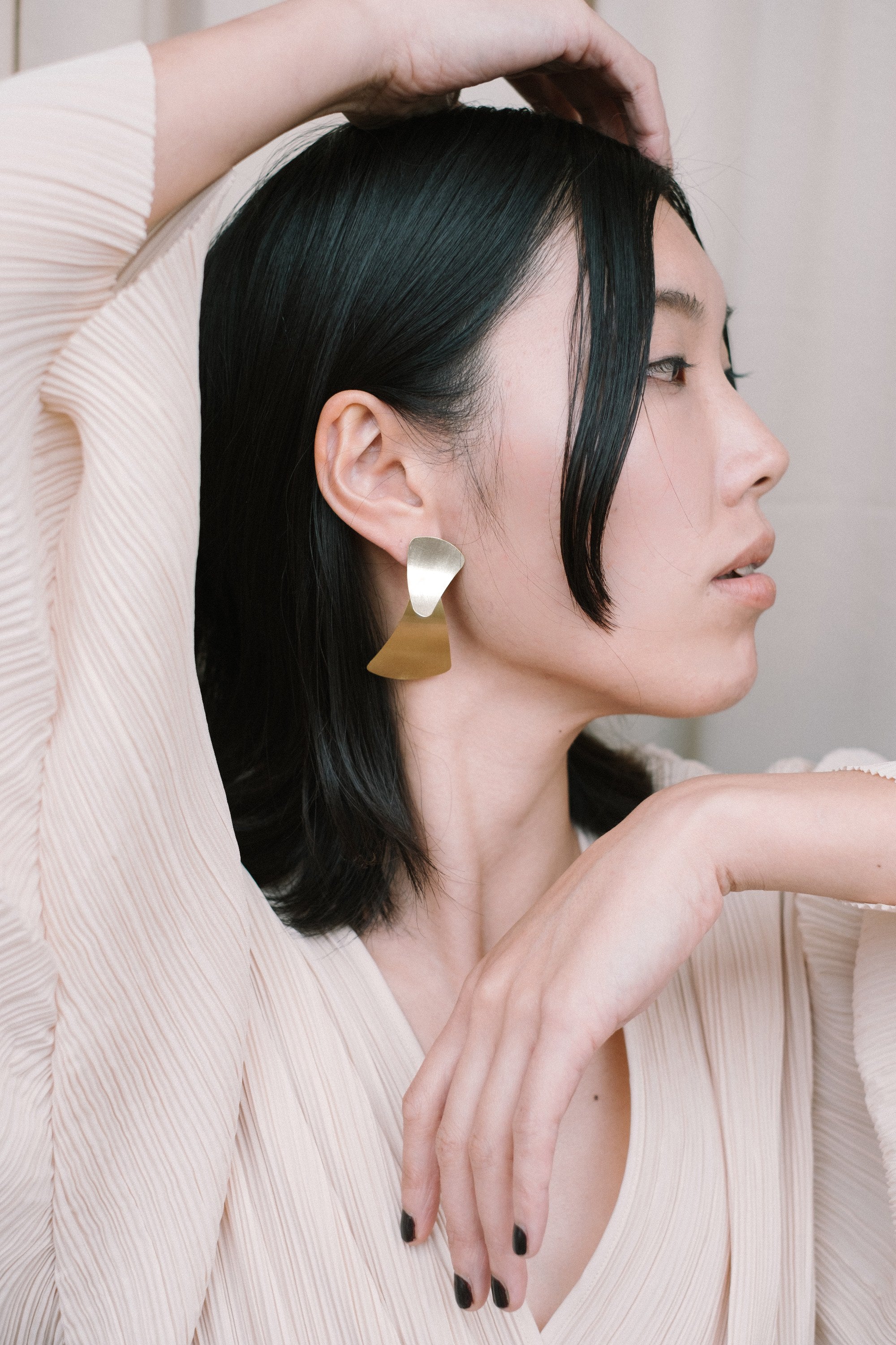 MISTA earrings N°2 - two tone