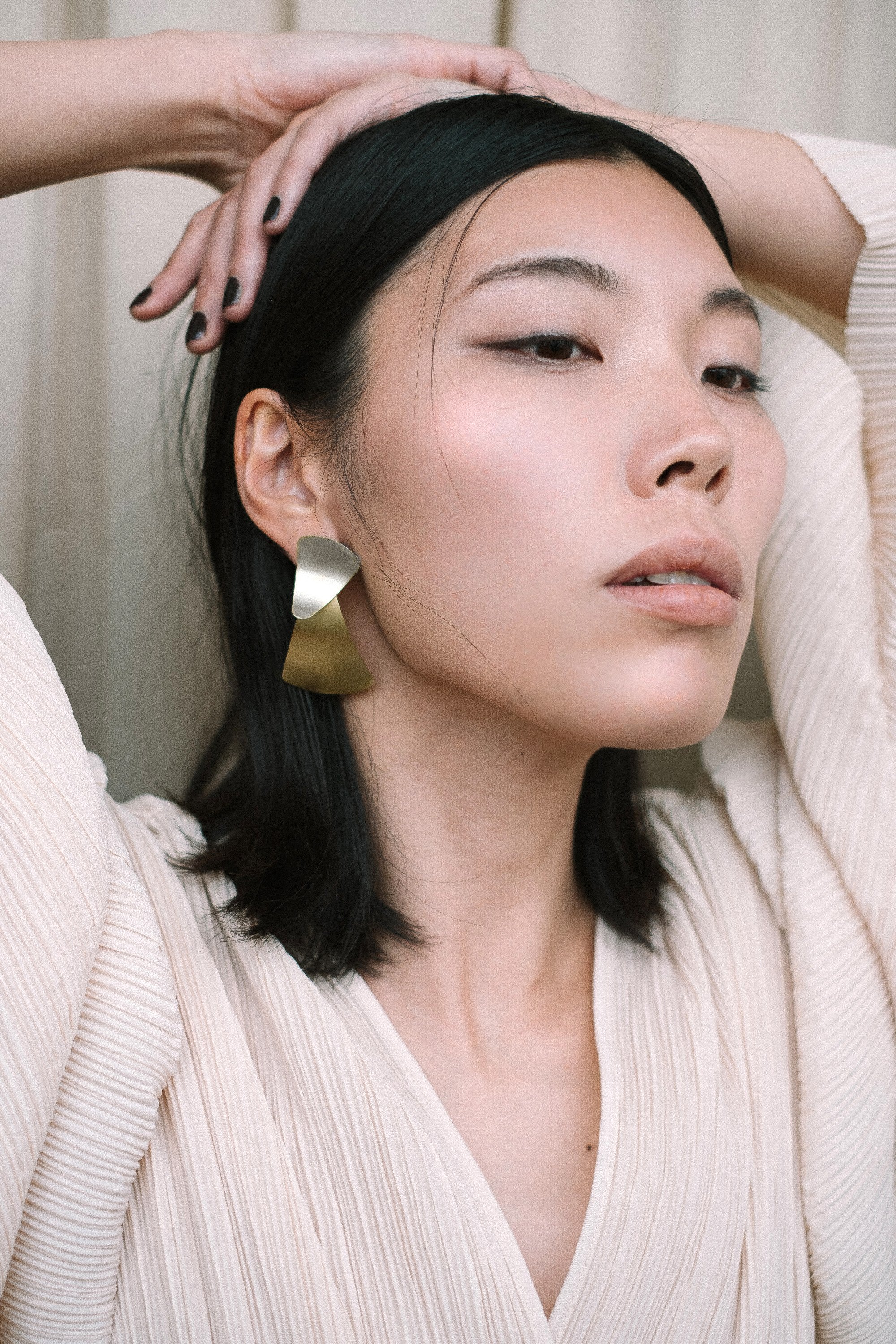 MISTA earrings N°2 - two tone