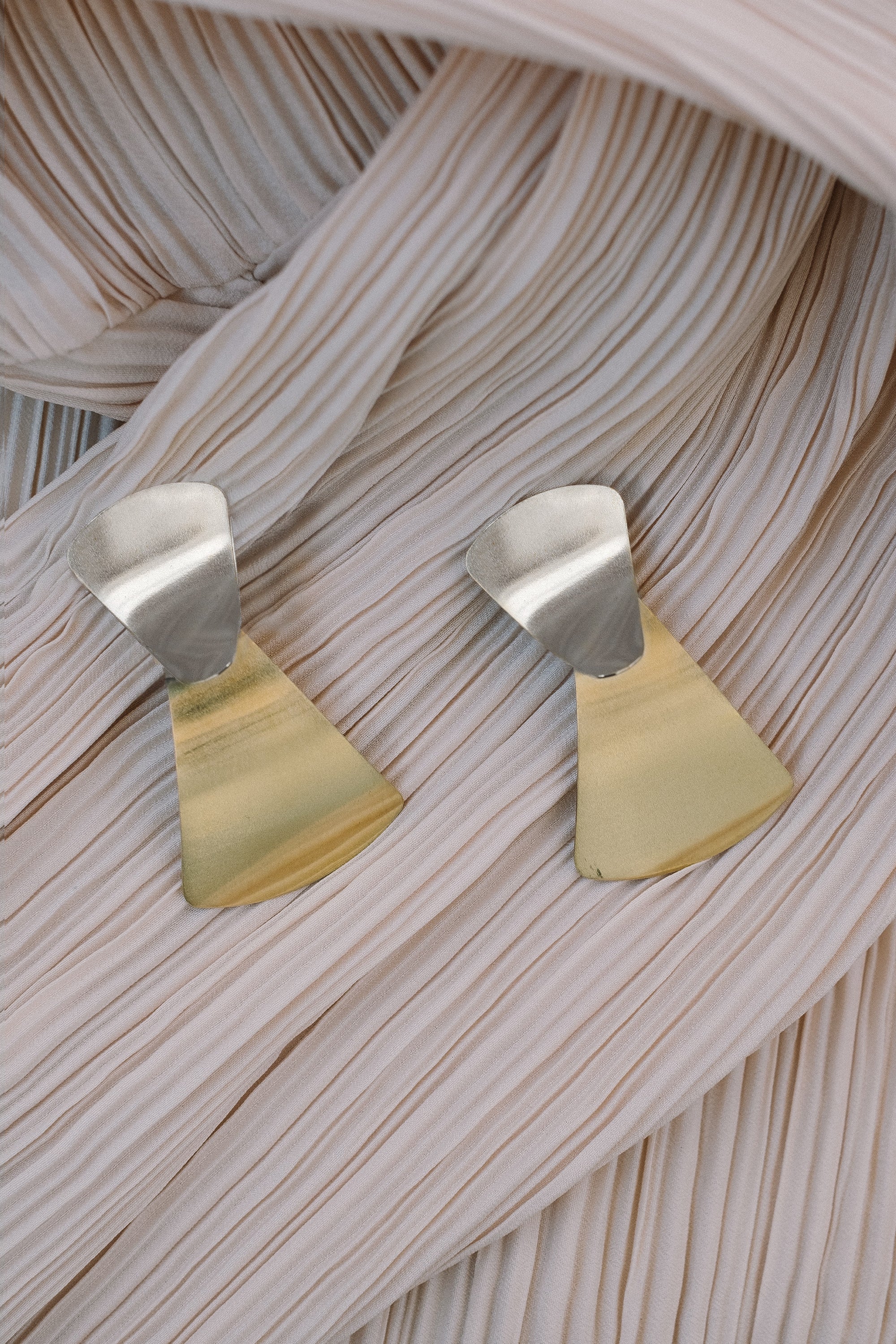 MISTA earrings N°2 - two tone
